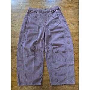 Free People We The Free Good Luck Mid-Rise Cord Barrel Jeans Pants Sz 30 New